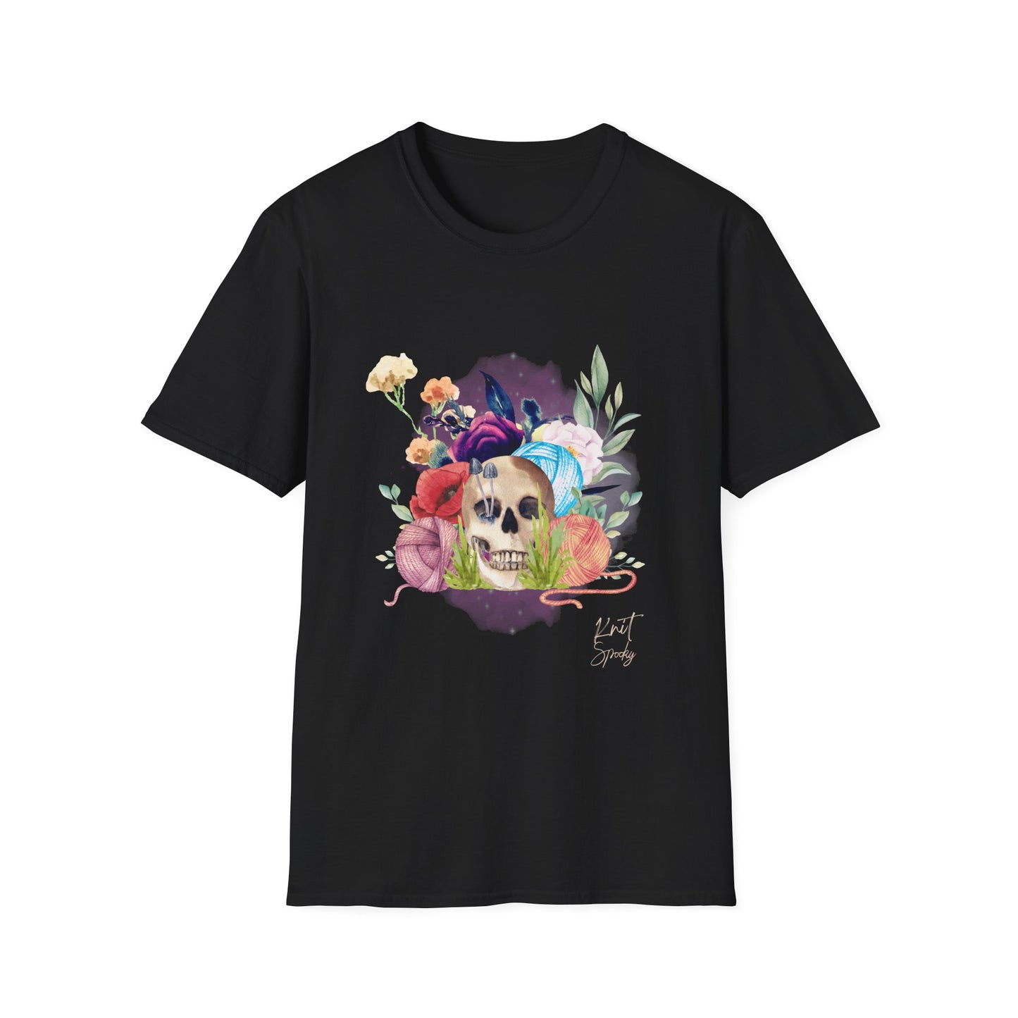 Knit Spooky Florals Unisex T-Shirt