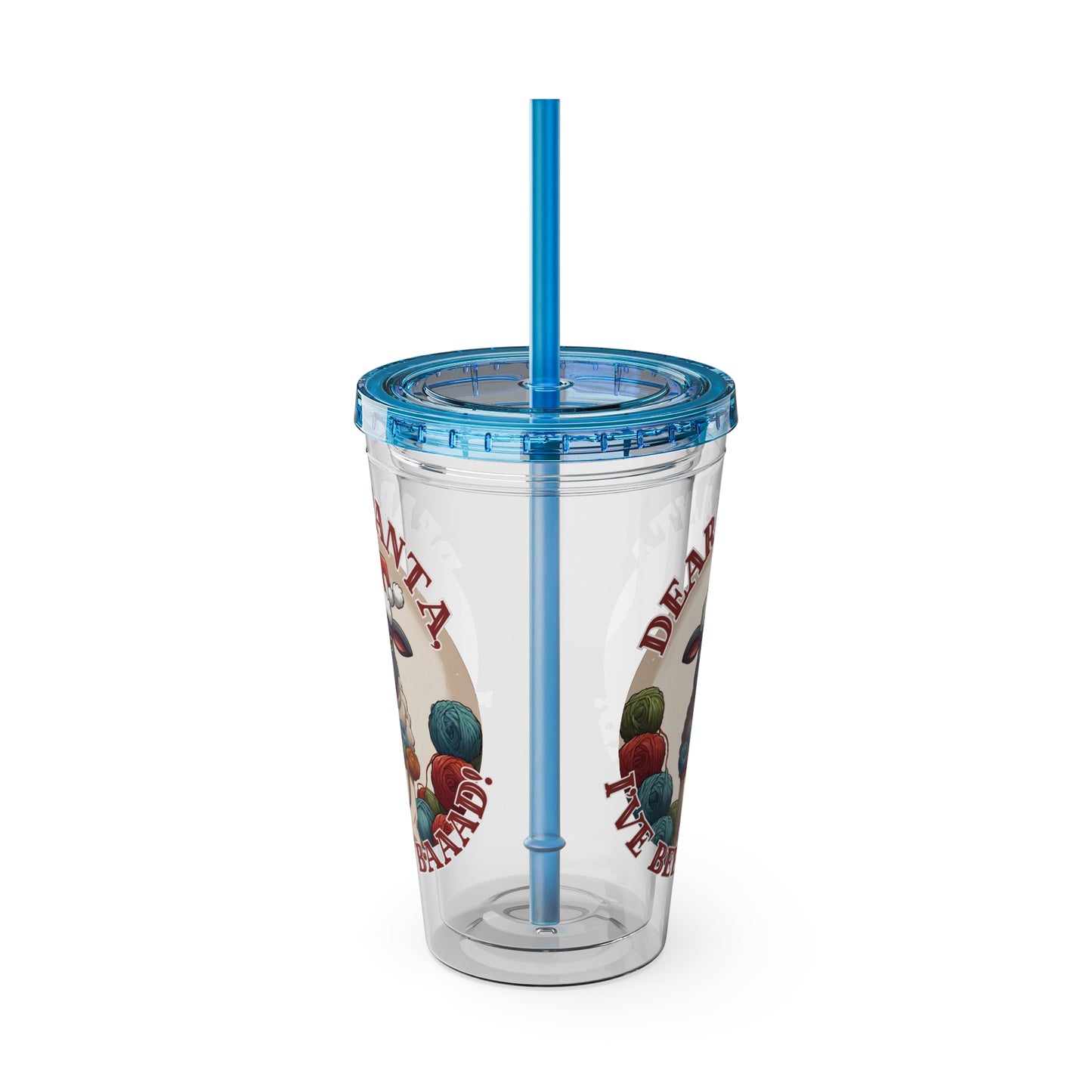 Baaad Tumbler with Straw, 16oz
