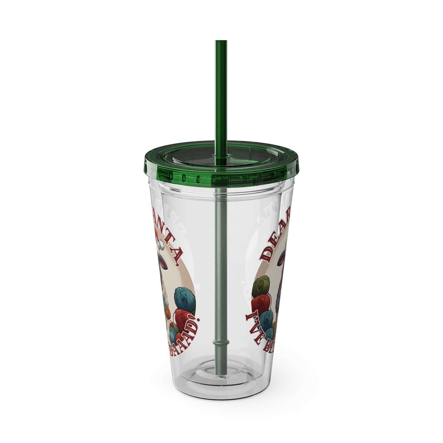 Baaad Tumbler with Straw, 16oz