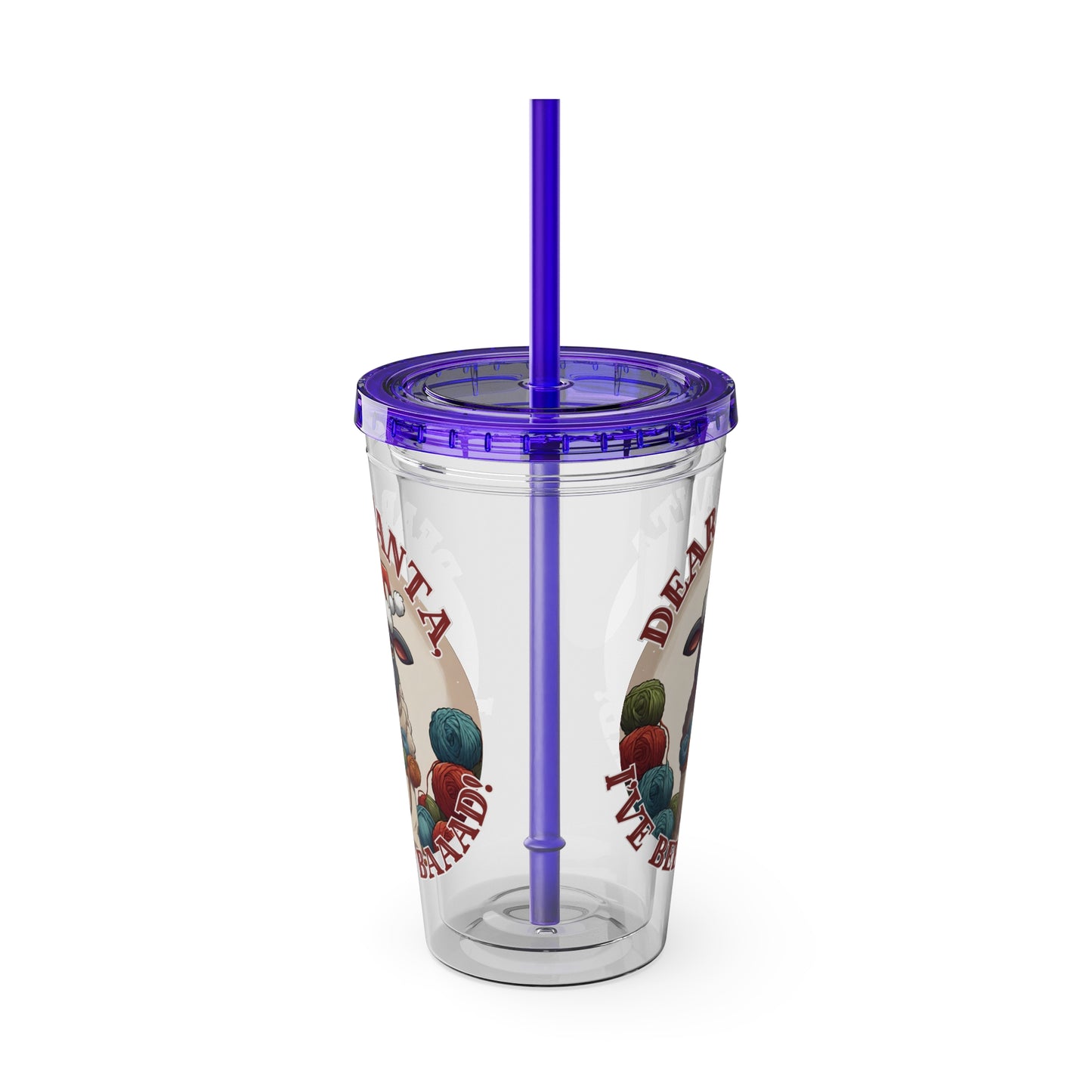 Baaad Tumbler with Straw, 16oz