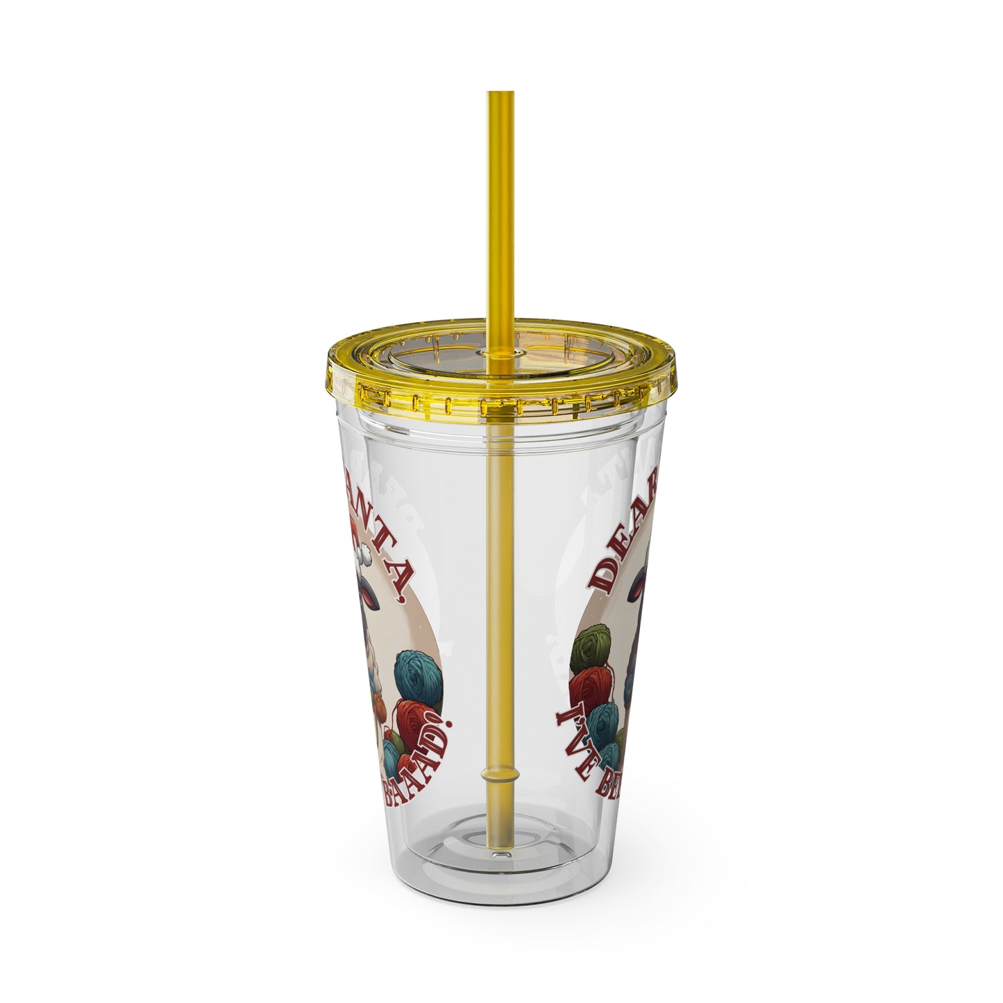 Baaad Tumbler with Straw, 16oz