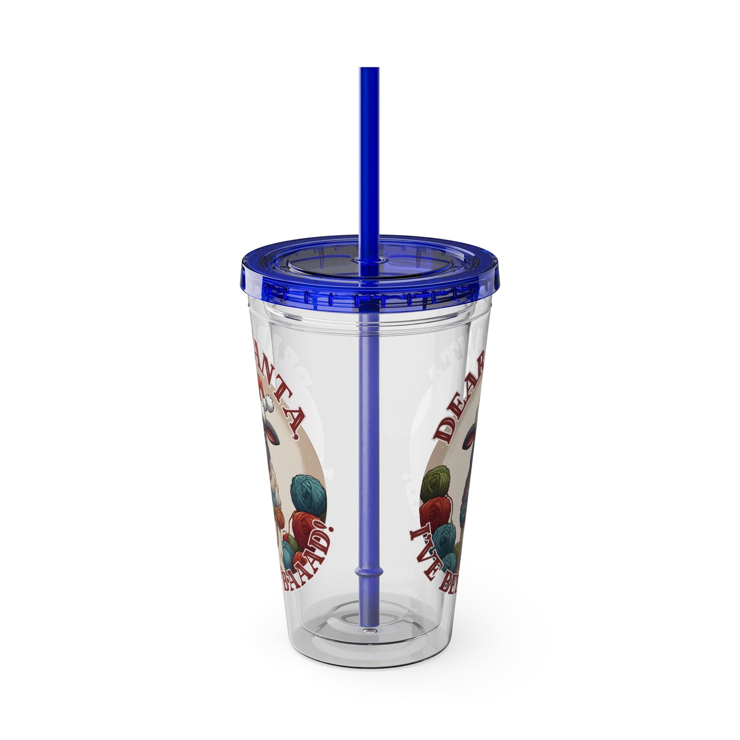 Baaad Tumbler with Straw, 16oz