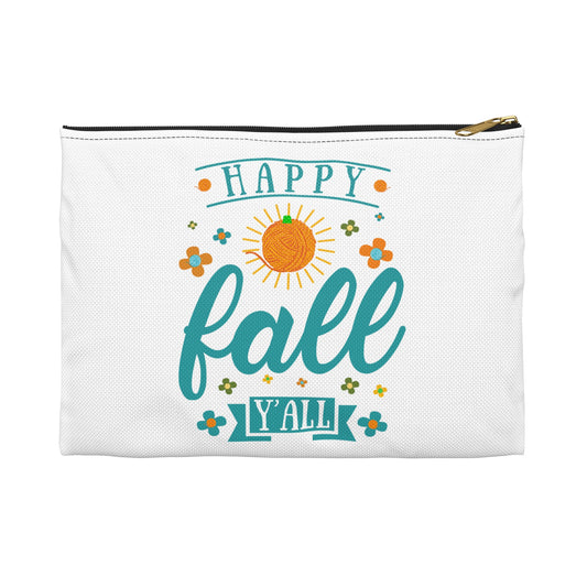 Happy Fall Yall Accessory Pouch