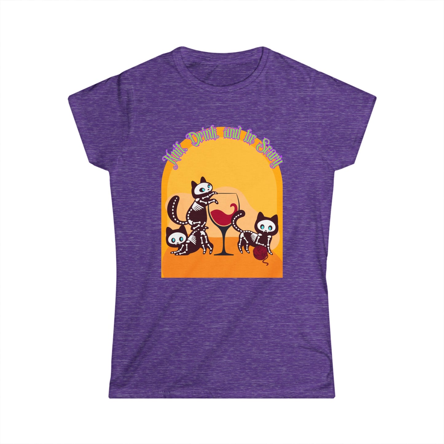 Knit Drink and Be Scary Women's T Shirt