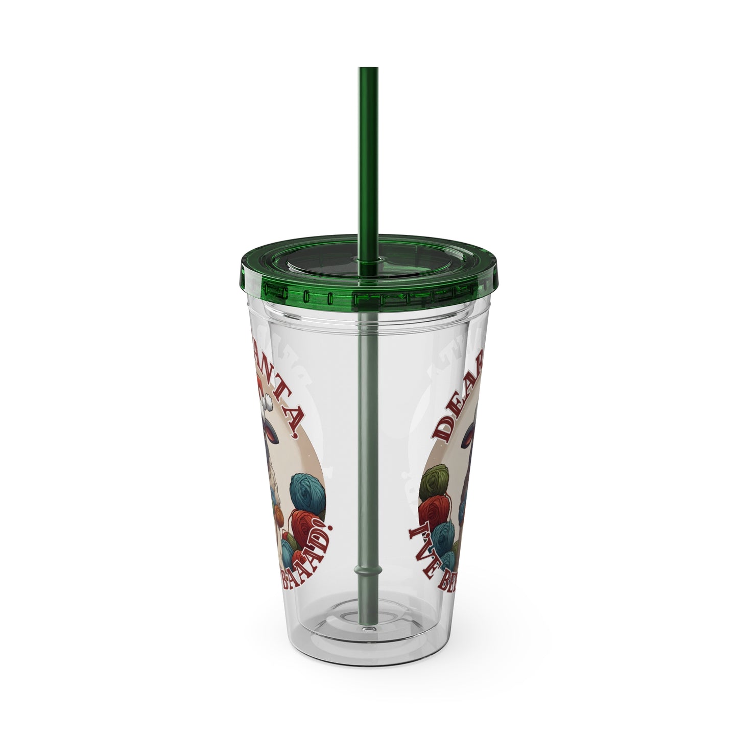 Baaad Tumbler with Straw, 16oz