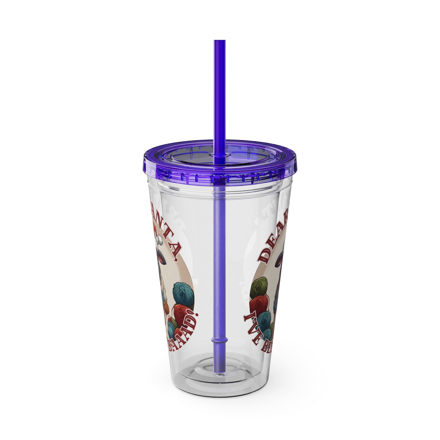 Baaad Tumbler with Straw, 16oz
