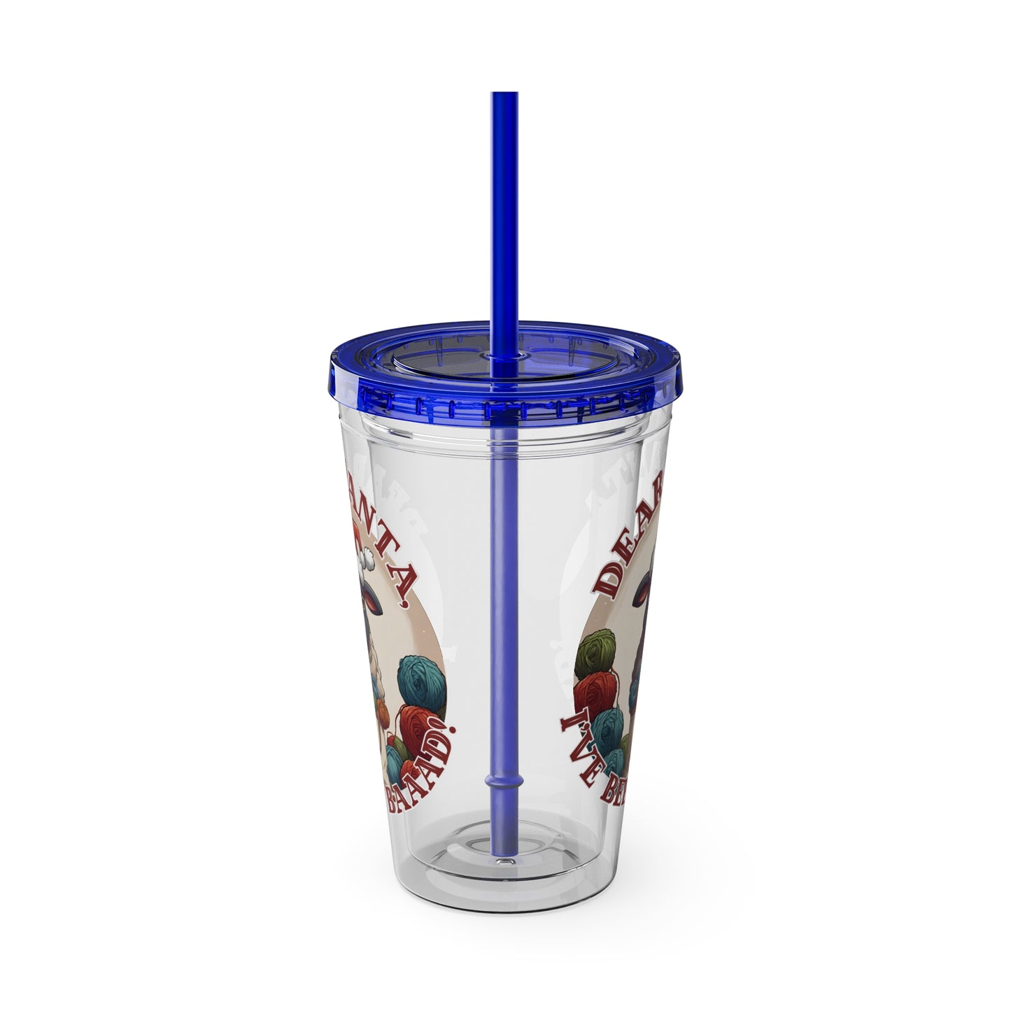 Baaad Tumbler with Straw, 16oz