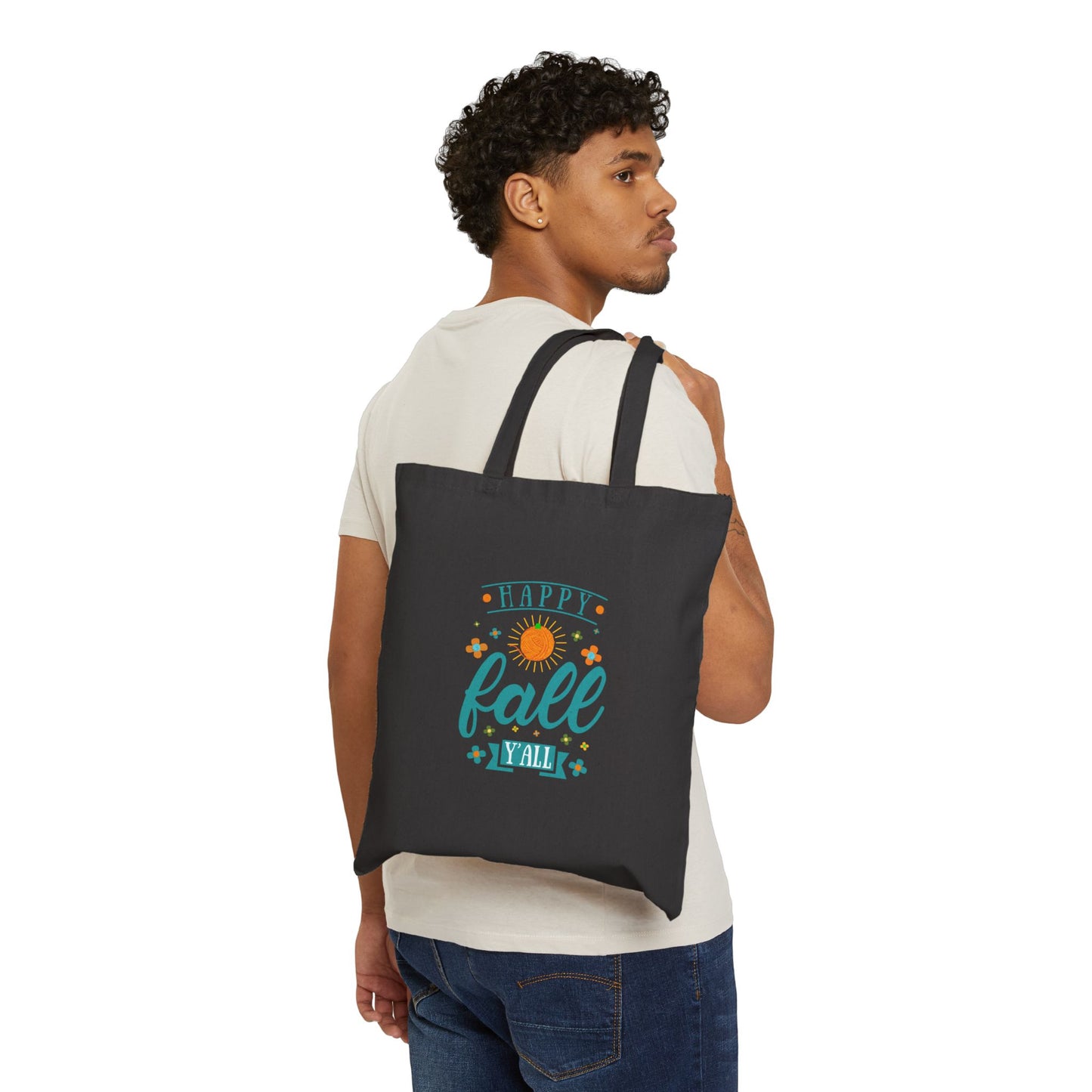 Happy Fall Cotton Canvas Tote Bag