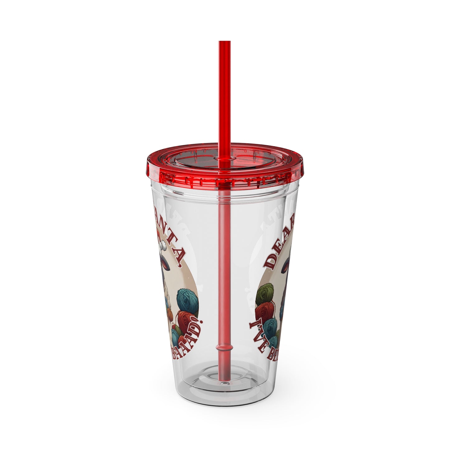 Baaad Tumbler with Straw, 16oz