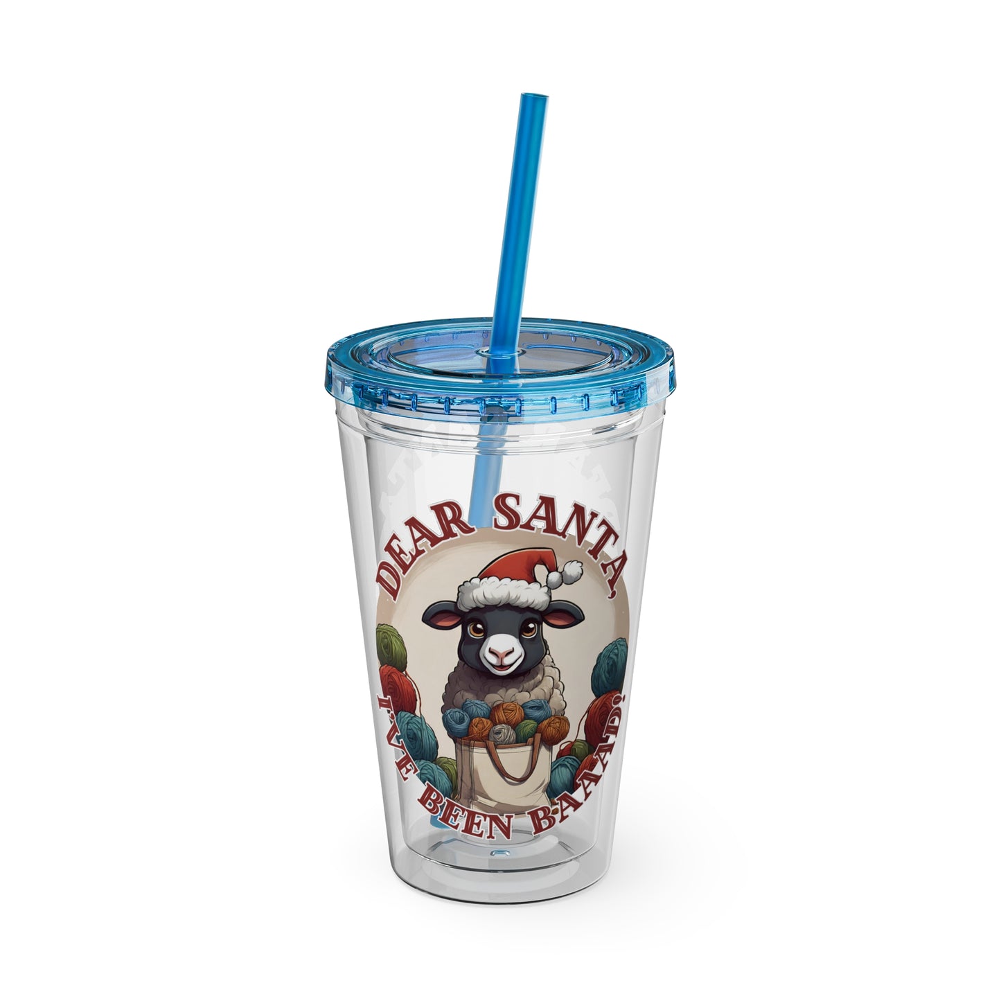 Baaad Tumbler with Straw, 16oz