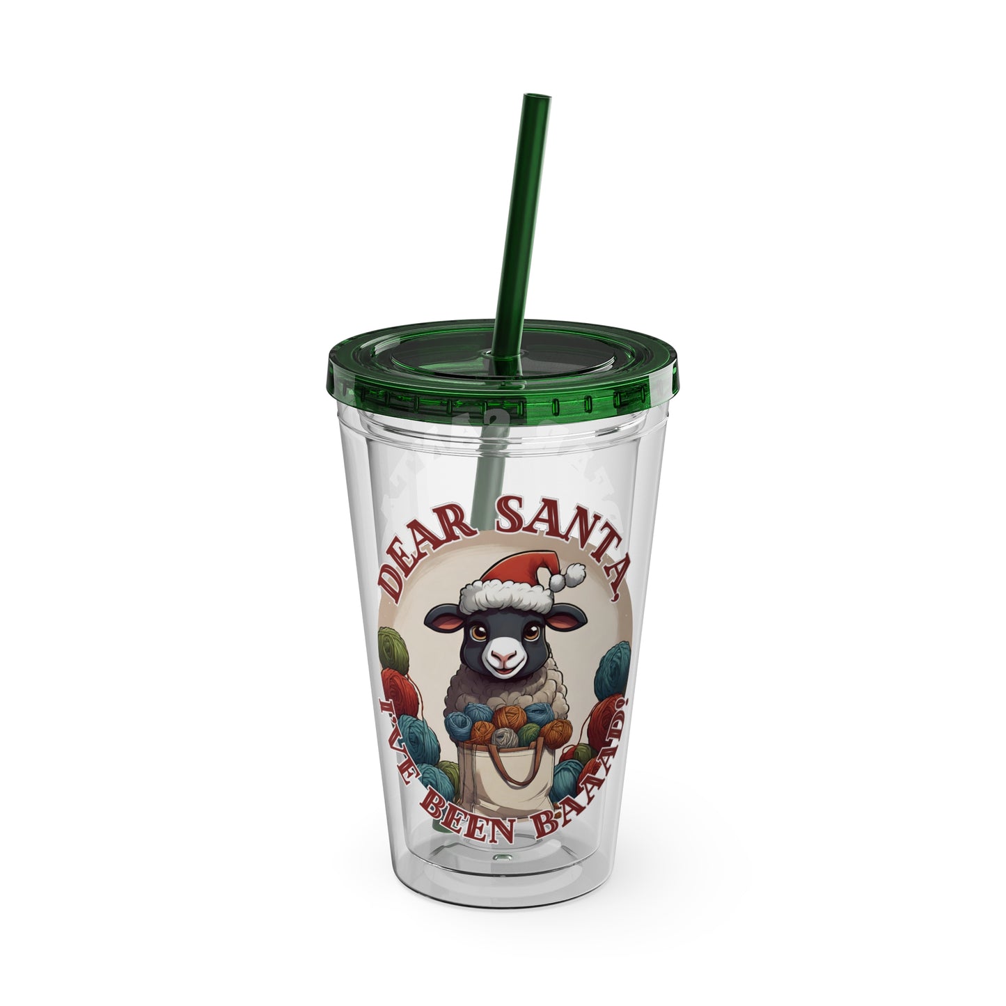 Baaad Tumbler with Straw, 16oz