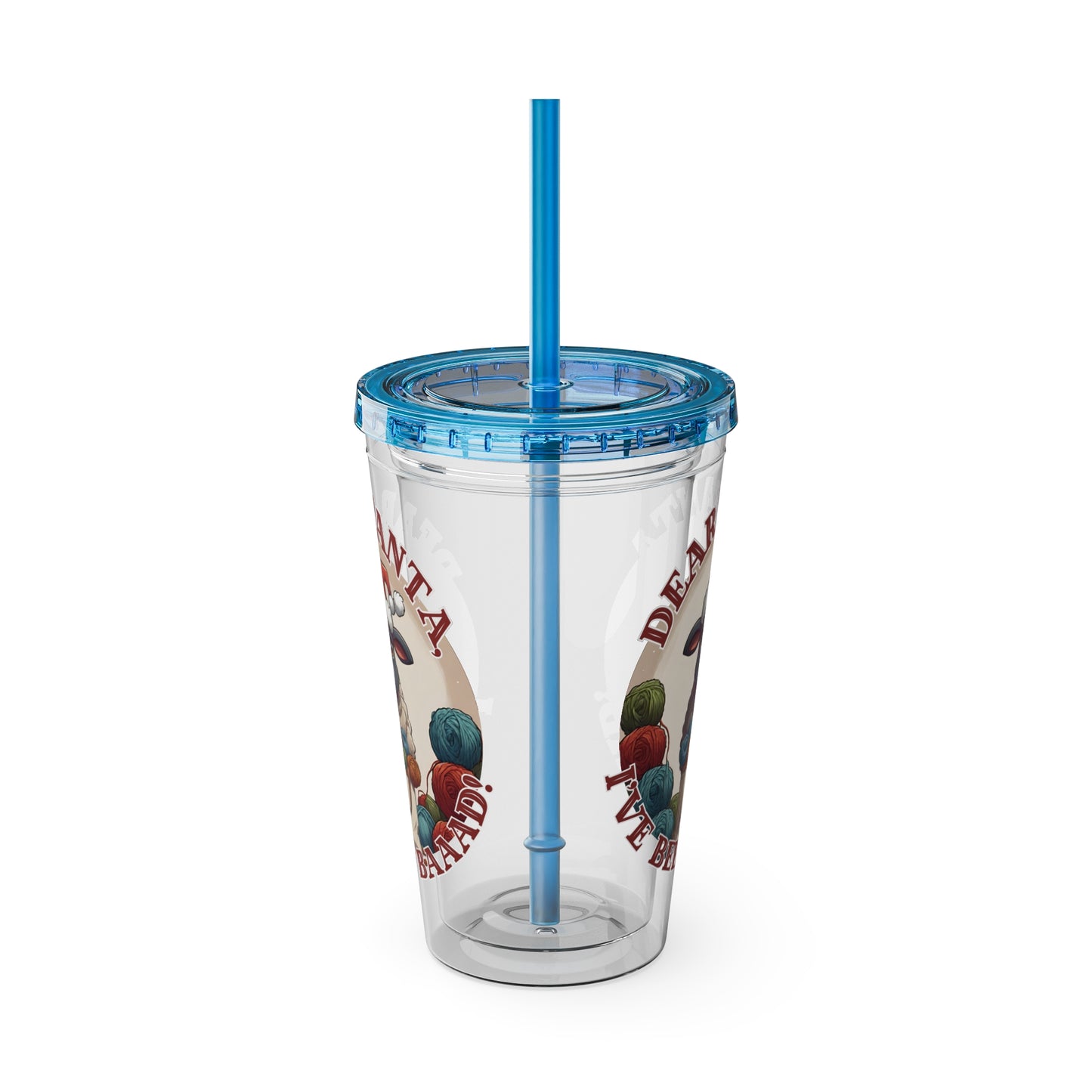Baaad Tumbler with Straw, 16oz