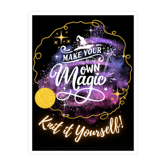 Make Your Own Magic Knit Kiss-Cut Vinyl Decals