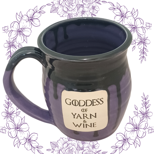 Pawley Studios Ceramic Mug - Goddess of Yarn and Wine