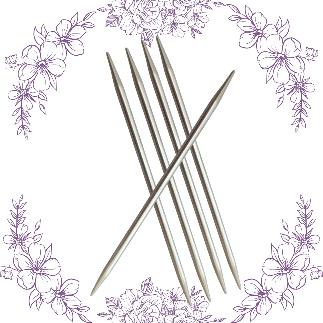 6" HiyaHiya Steel Double Point Needles