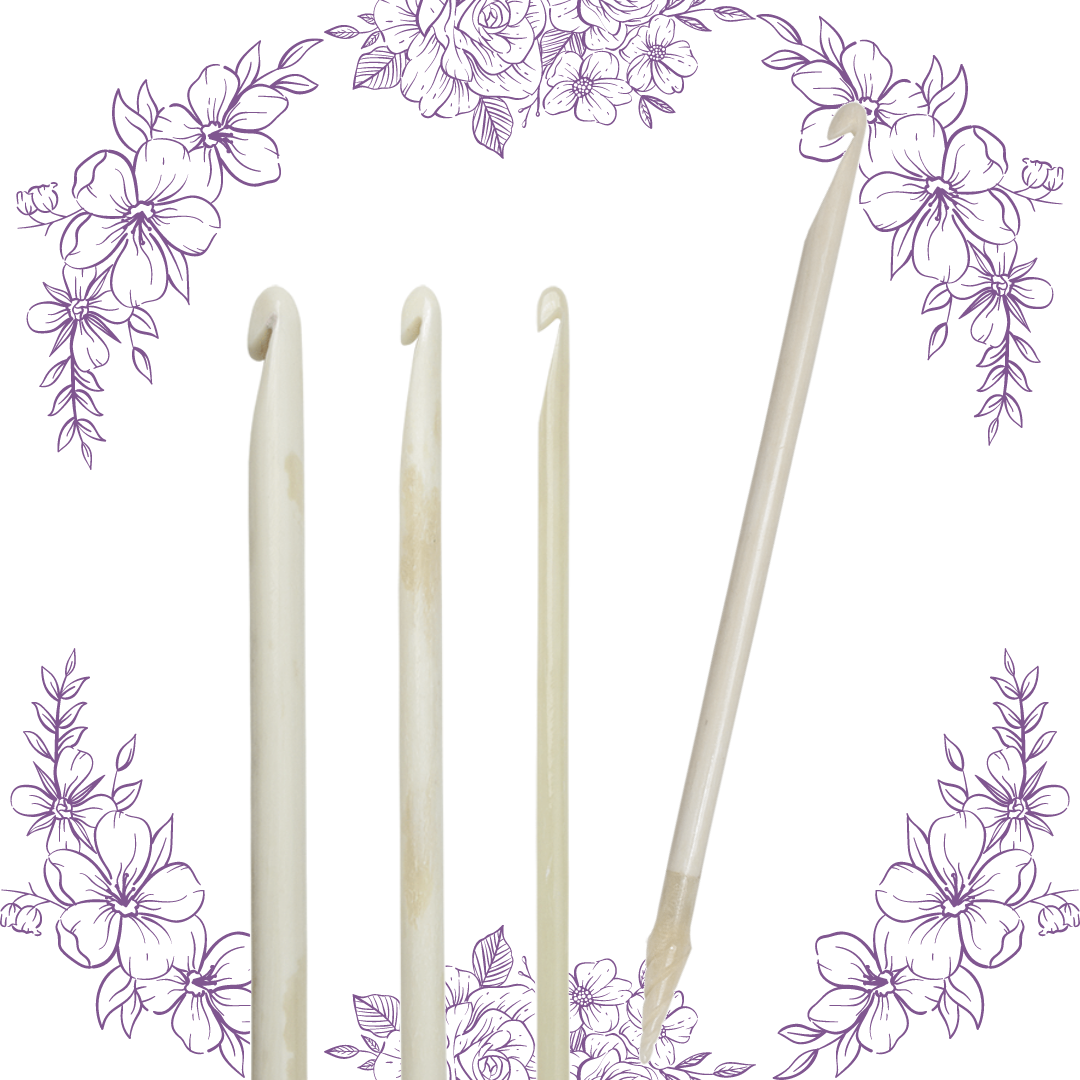 Nirvana 6" Bone Crochet Hooks