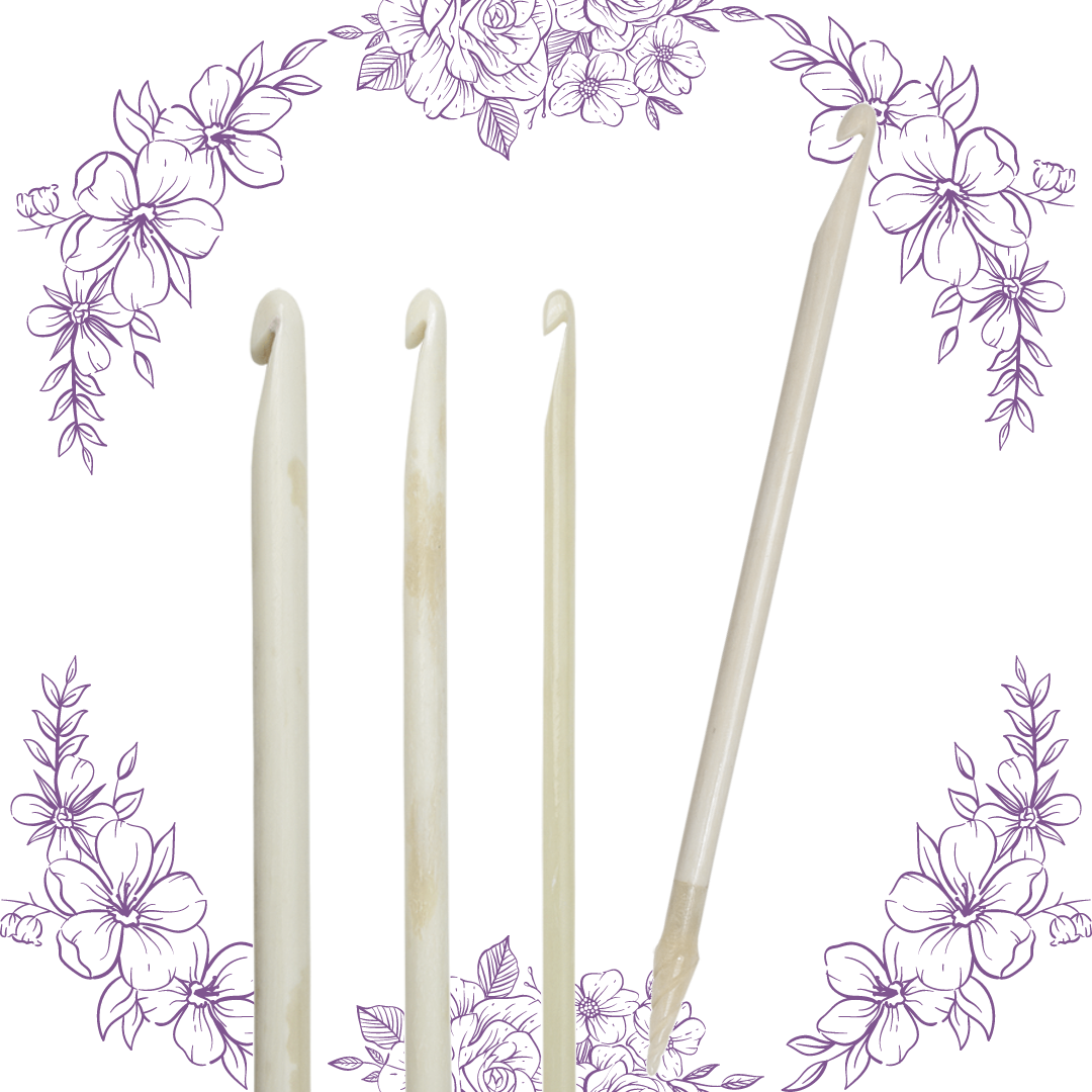 6" Bone Crochet Hooks