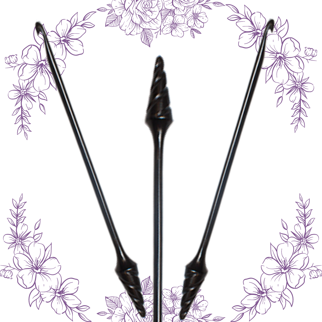 7" Ebony Crochet Hooks