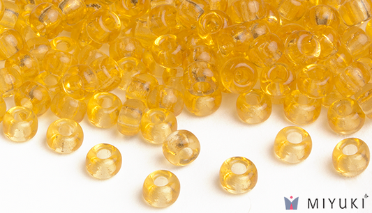 132 - Transparent Pale Gold Miyuki Beads