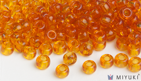 133 - Transparent Amber Miyuki Beads