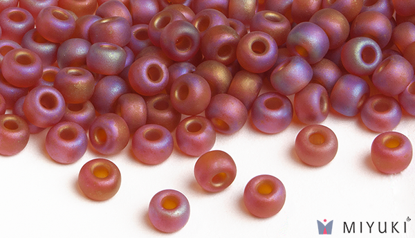 134FR - Transparent Frost Copper AB Miyuki Beads