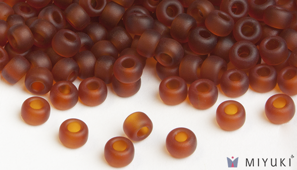 134F - Transparent Frost Copper Miyuki Beads