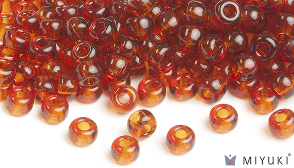 134 - Transparent Copper Miyuki Beads