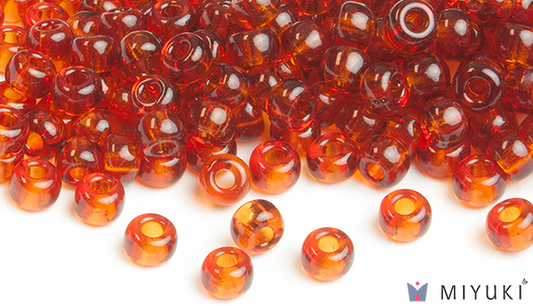 134 - Transparent Copper Miyuki Beads