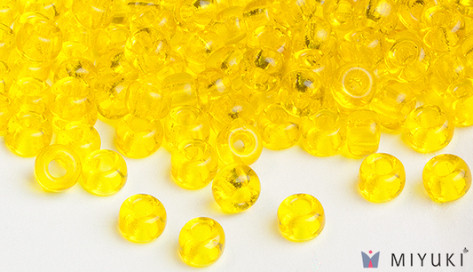 136 - Transparent Yellow Miyuki Beads