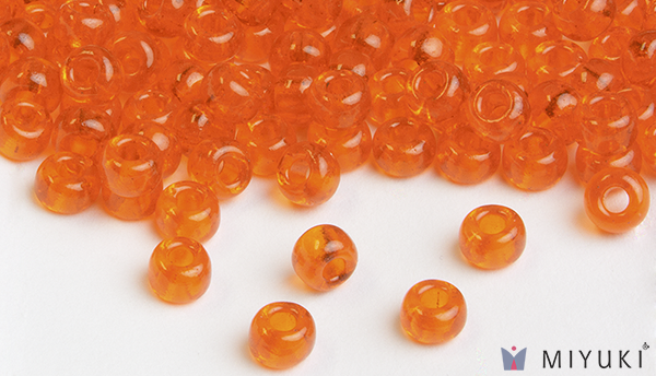 138 - Transparent Orange Miyuki Beads