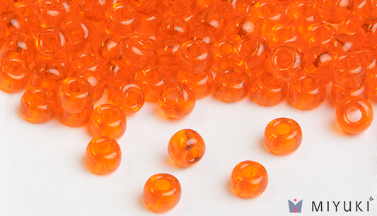 138 - Transparent Orange Miyuki Beads
