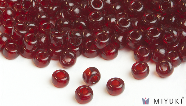 141D - Transparent Dark Ruby Miyuki Beads