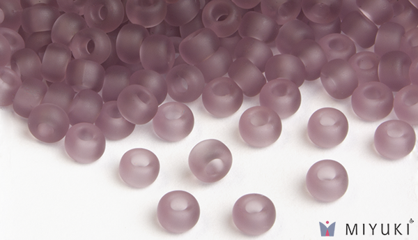 142F - Transparent Frost Lilac Miyuki Beads