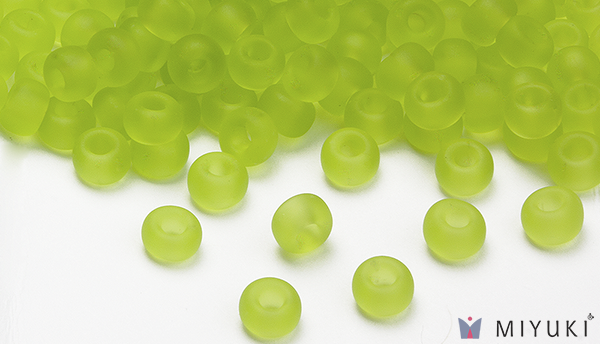 143F - Transparent Frost Chartreuse Miyuki Beads