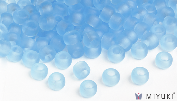 148F - Transparent Frost Light Blue Miyuki Beads