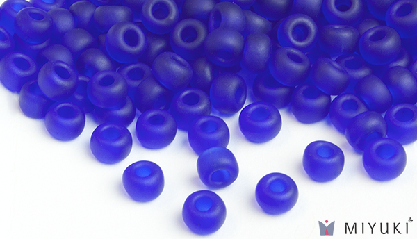 151F - Transparent Frost Cobalt Miyuki Beads