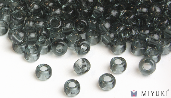 152 - Transparent Pewter Miyuki Beads