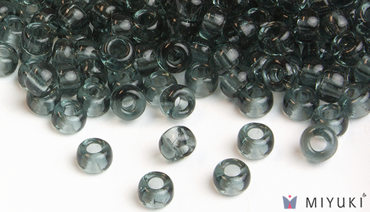 152 - Transparent Pewter Miyuki Beads