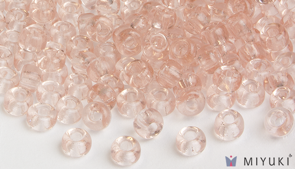 155 - Transparent Pale Pink Miyuki Beads