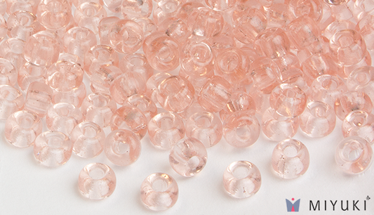 155 - Transparent Pale Pink Miyuki Beads