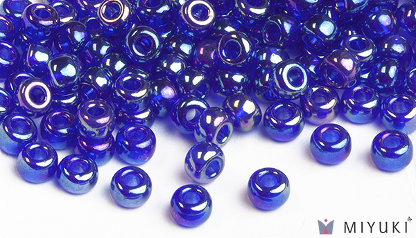 177 - Transparent Cobalt AB Miyuki Beads