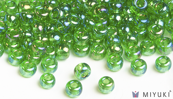 179L - Transparent Light Green AB Miyuki Beads