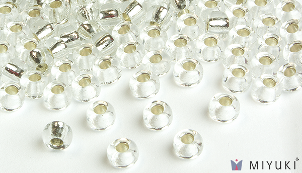1-Silverlined Crystal Miyuki Beads