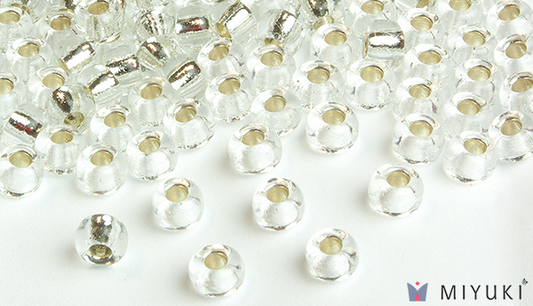 1-Silverlined Crystal Miyuki Beads