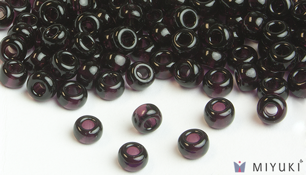 2402 - Transparent Dark Violet Miyuki Beads