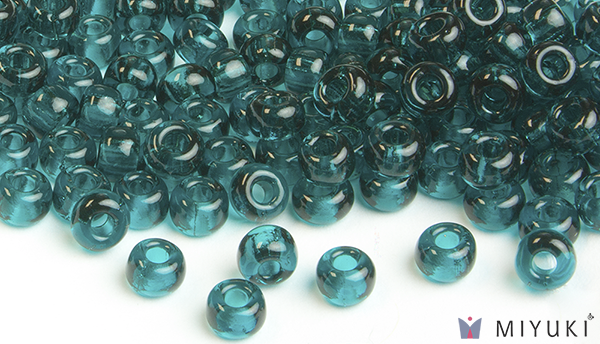 2406 - Transparent Dark Teal Miyuki Beads