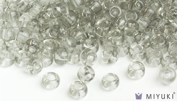2412 - Transparent Pale Silver Miyuki Beads