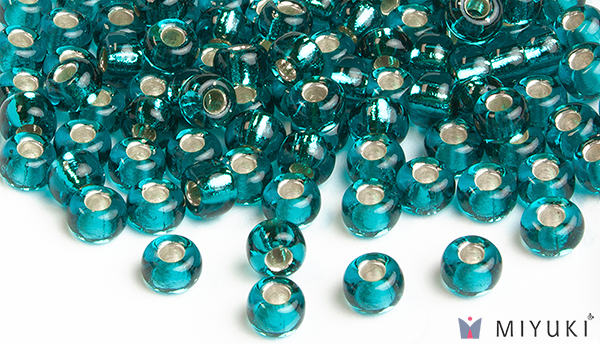 2425 - Silverlined Teal Miyuki Beads