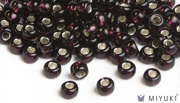2428 - Silverlined Dark Violet Miyuki Beads