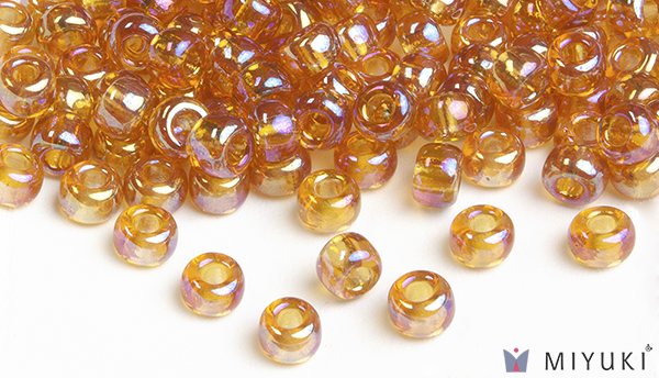 2456 - Transparent Gold AB Miyuki Beads